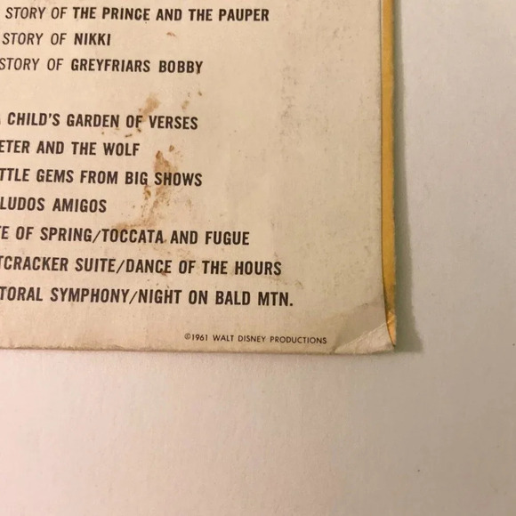 Vintage 1961 Walt Disneys The  Tortoise and the Hare 45 Record with Sleeve - Picture 14 of 14